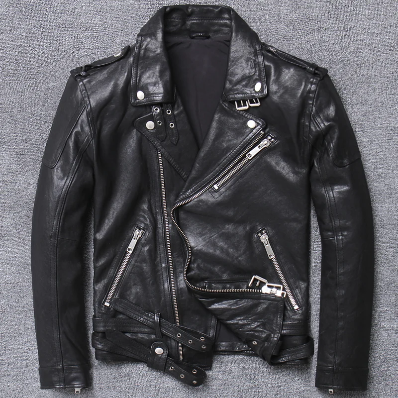 Куртка мужская из натуральной овечьей кожи на осень/зиму | Мужская одежда