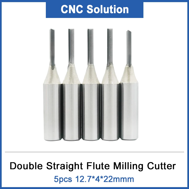 CNC Straight End Mill Double Flute Slot woodworking insert router Tool solid carbide TCT end milling cutter MDF PVC | Инструменты