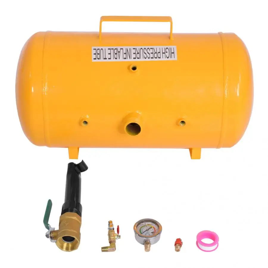 10 Gallon 0.8Mpa High Pressure Tank Filling Inflable Tube Car Wheel Tire Tyre Inflation 40L Vacuum Inflating Pump | Обустройство дома