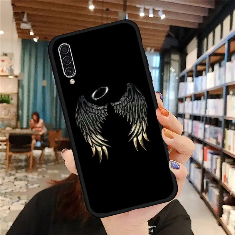 

demon wings Angel wings pattern Phone Case For Samsung galaxy A S note 10 7 8 9 20 30 31 40 50 51 70 71 21 s ultra plus