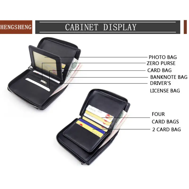 Новый мужской кошелек 2020 изготовлен из искусственной кожи короткий зажим для