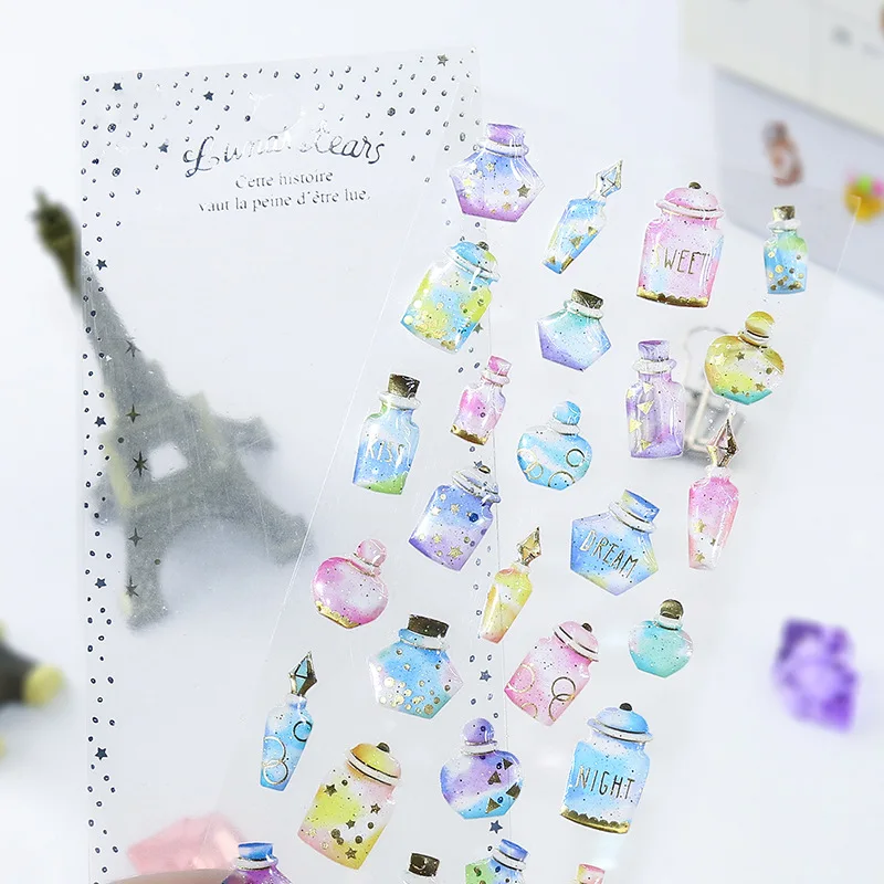 Корейский стикер для канцелярских товаров упаковка Kawaii боковая Наклейка на