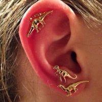 6pcsset earrings dinosaur earrings set personality trend animal earrings woman girl earrings jewelry