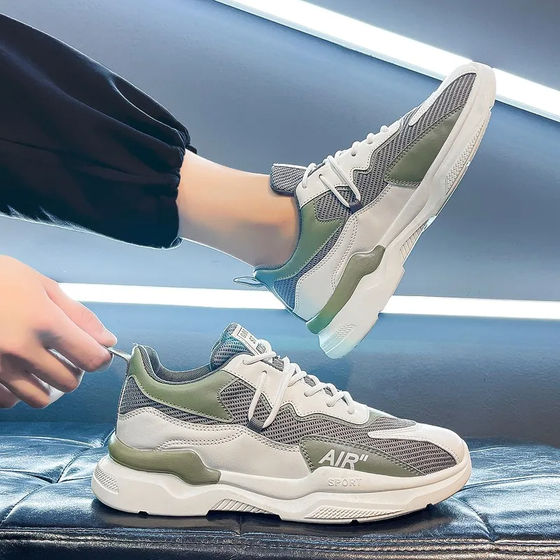

New Summer Vulcanized Sneakers Men Shoes Mesh Sneakers Men Breathable Trend All-match Small White Sneakers Men