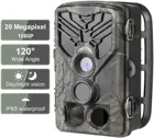 Фотокамера для охоты на открытом воздухе, 20 МП, ИК-фильтр для дикой природы, датчик движения с ночным видением, водонепроницаемая фотоловушка IP65