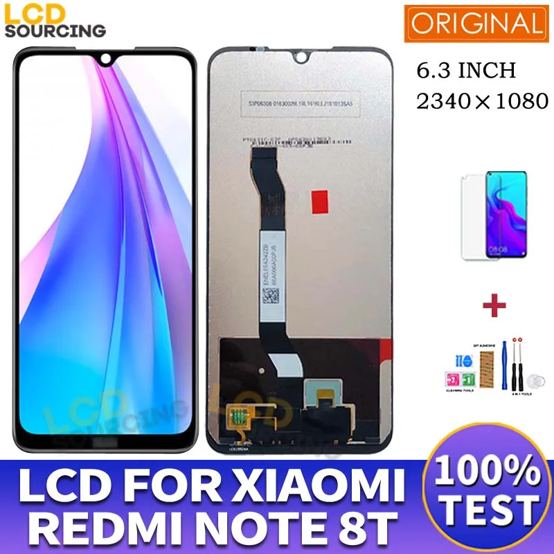 

6.3” Original LCD For Xiaomi Redmi Note 8T LCD Display Screen Touch Screen Digitizer For Redmi note8T lcd Screen Replacement