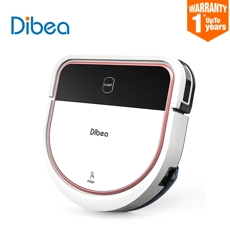 White Dibea D500A Профессиональный робот-пылесос для дома, мокрая швабра, автоматическая очистка пыли, стерилизация, умный планируемый wifi приложение, карта - Цвет: White