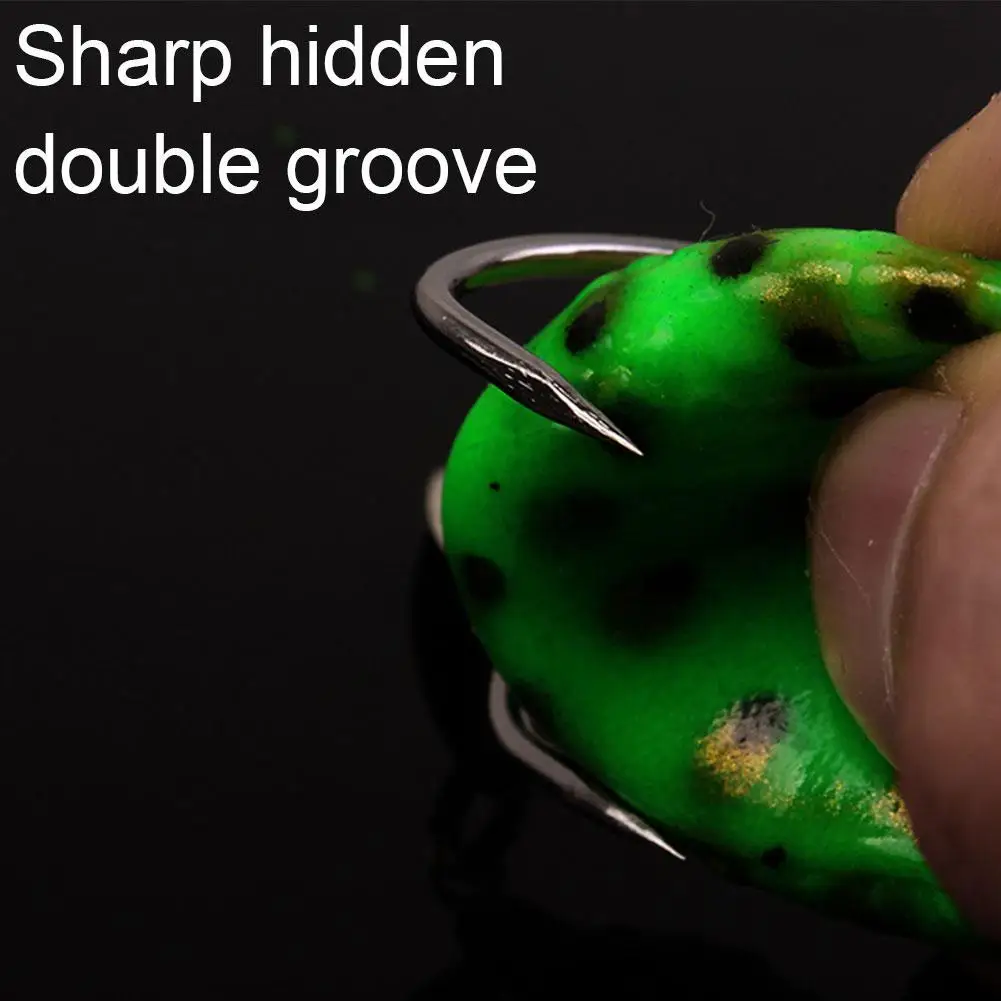 

Silicone Fishing Lure Frog Soft Bait 50mm 10g Artificial Minnow Bait Lure Wobblers Jigging 3D gear 1pc Fishing Eyes Soft S5L6