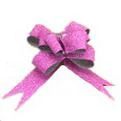Pink 100 шт., 5 цветов, сверкающие Подарочные ленты для праздника, свадьбы, Пасхи, декоративные ленты для детей, подарки, украшения своими руками - Цвет: Pink
