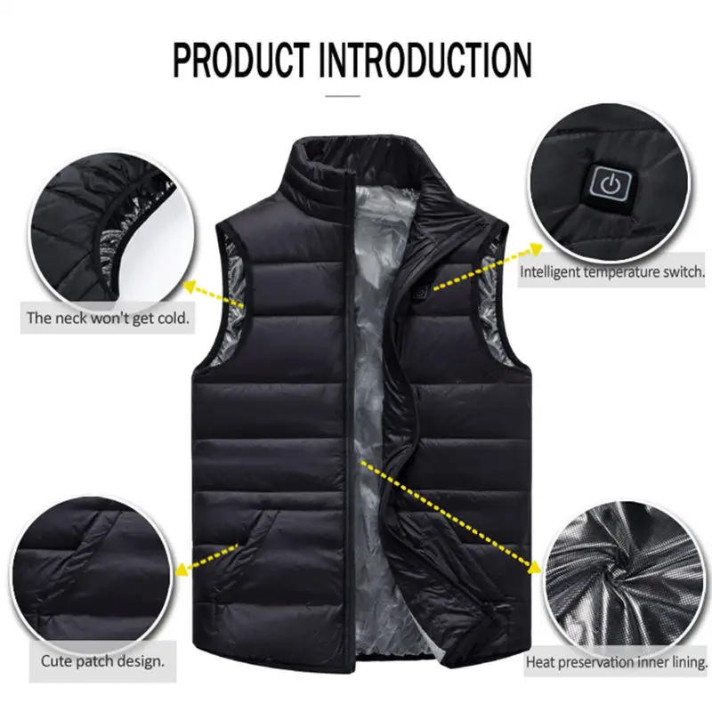 USB Отопление Детский зимний жилет на открытом воздухе для детей супер теплая