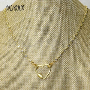 3 strands Heart Bolt Lock necklace Zircon Crystal necklace bolt heart carabiner fashion accessories for women 50441 3 strands Heart Bolt Lock necklace Zircon Crystal necklace bolt heart carabiner fashion accessories for women 50441