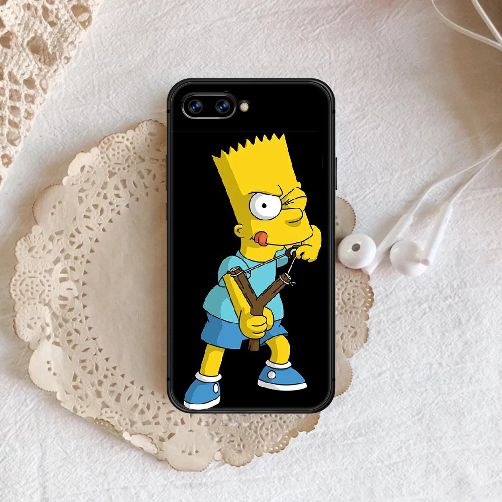 

Cartoon Bart Homer J Phone Case Cover Hull For HUAWEI Honor 6A 7A 8 8A 8S 8x 9 9x 9A 9C 10 10i 20 Lite Pro black Prime Silicone