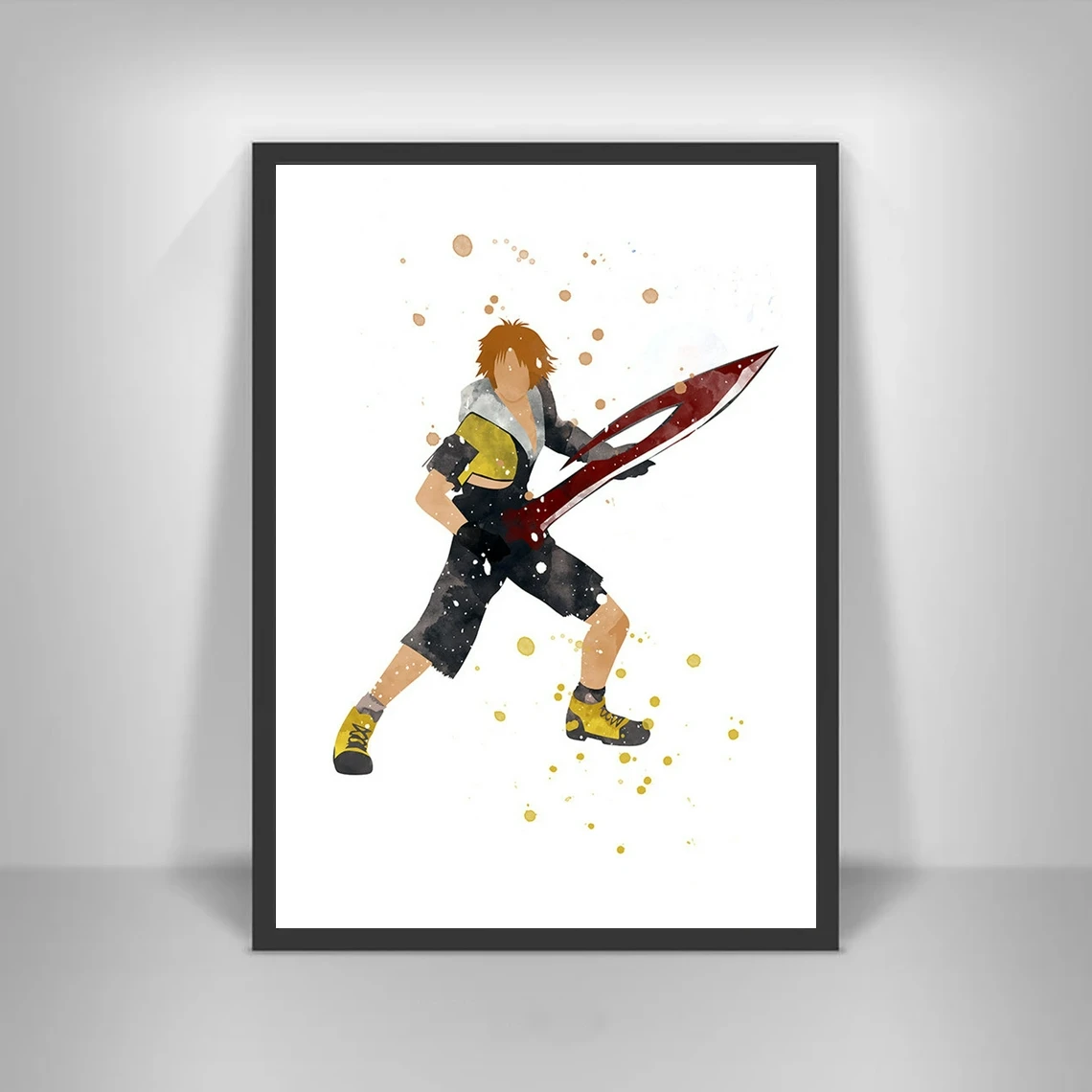 

Финальная фантазия, плакат с игрой Тидус, альтернативные минималистичные художественные принты на холсте, украшение для дома, настенная жи...