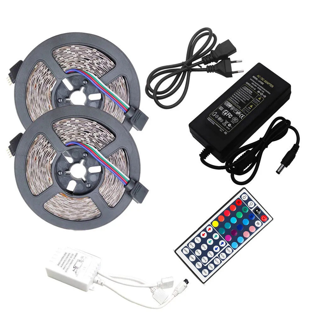 10-метровый Водонепроницаемый гибкий Цвет RGB SMD3528 600 светодиоды гирлянда+ Ne