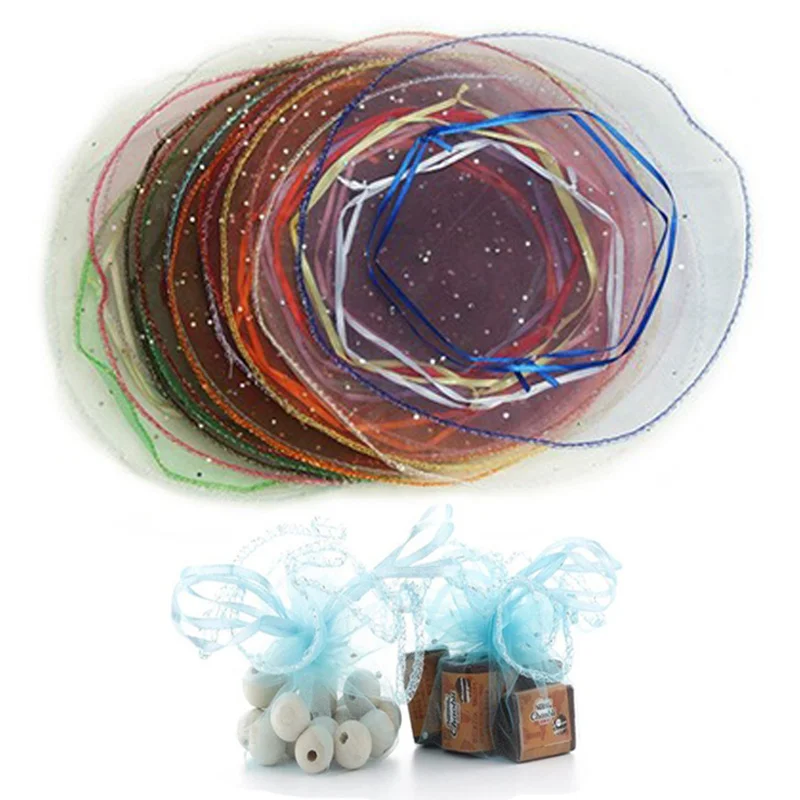 Мешки из органзы для упаковки ювелирных изделий Свадебный декор Подарочный