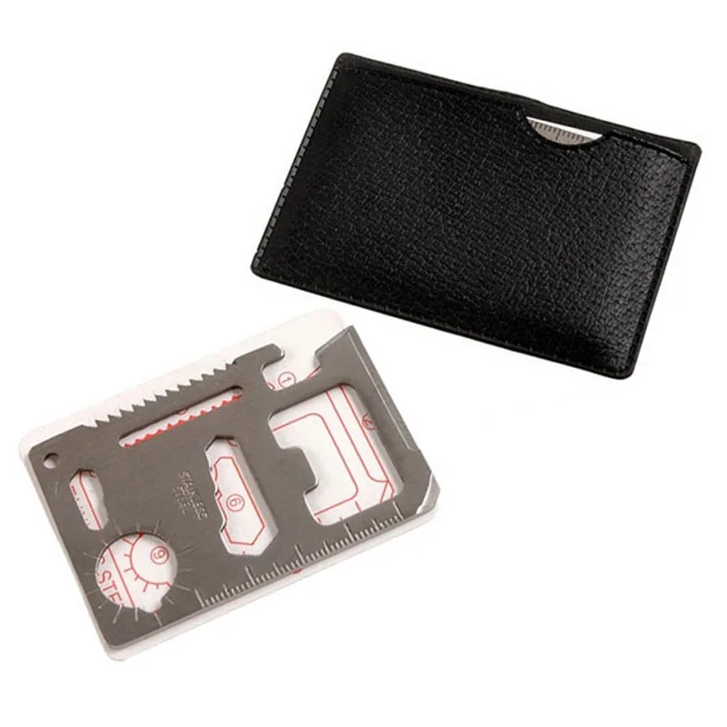 Серебристая многофункциональная отвертка карта с лезвием 1 шт. портативный