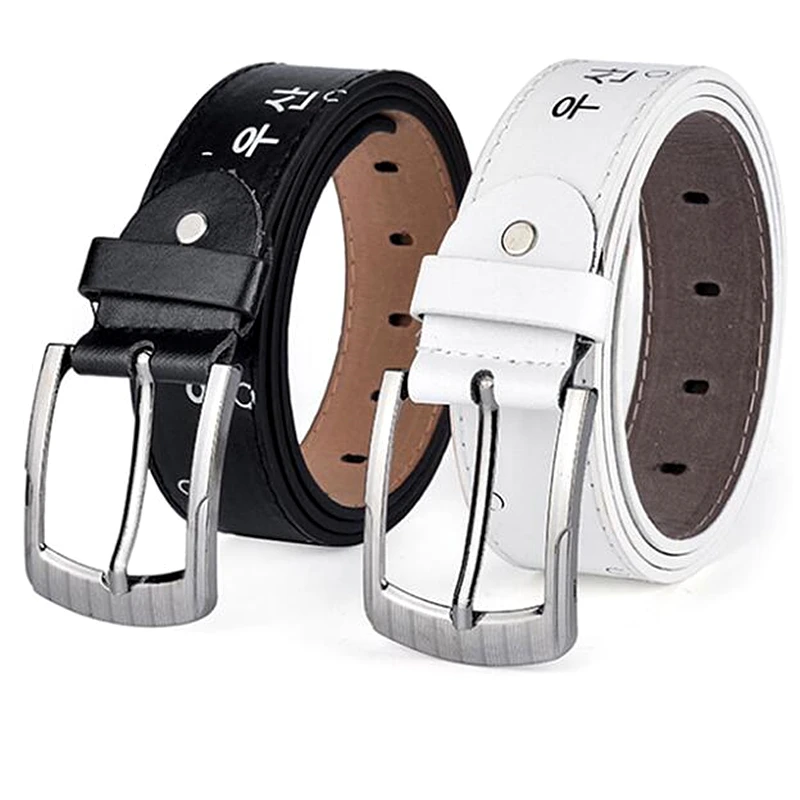 

2021 Luxury Belts for Men Women Korean Style Student Belts High Quality Pin Buckle Imitation Male Leather PU Belts