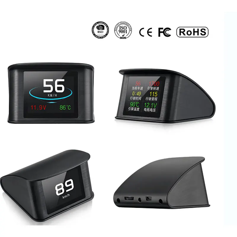 P10 Автомобильный сканер HUD с ЖК дисплеем OBD2 диагностический инструмент в