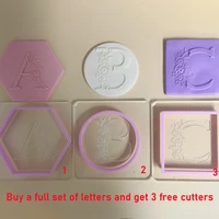 spend 26 letters stereoscopic pattern perfect the wedding cookie stamp acrylic seal relief mold custom