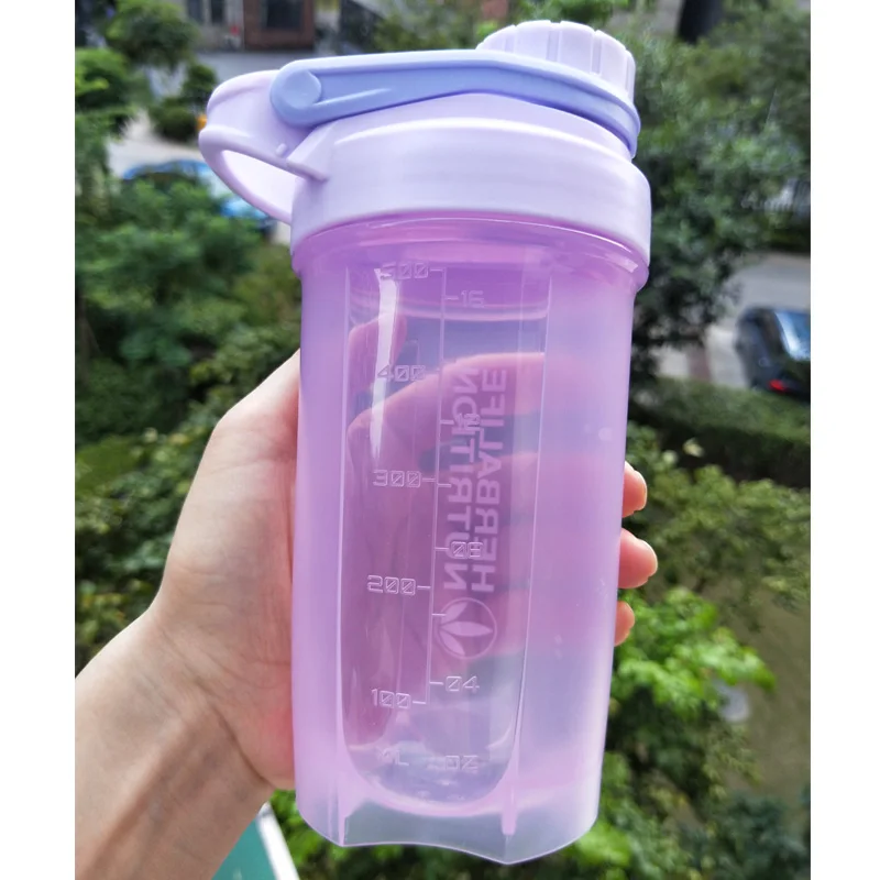 500ml 13 400 мл 500 мл портативный Herbalife Nutrtion прозрачный велосипедный велосипед герметичная Спортивная небьющаяся пластиковая бутылка для воды - Цвет: 500ml 13