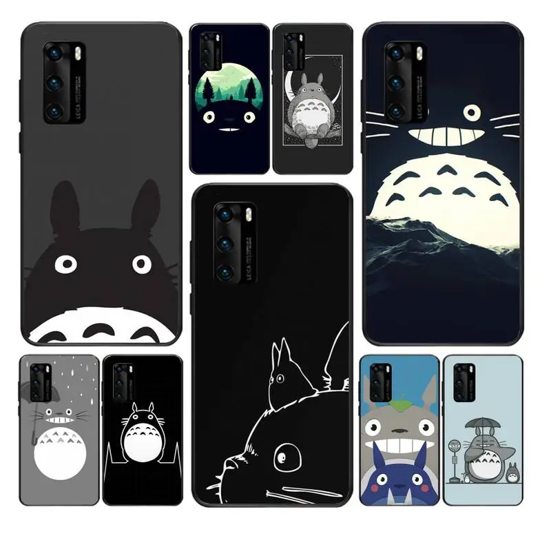Чехол для телефона Hayao Totoro Huawei Y6 Y7 Y9 Prime 2019 Y9s Mate 10 20 40 Pro Lite Nova 5t силиконовый чехол -