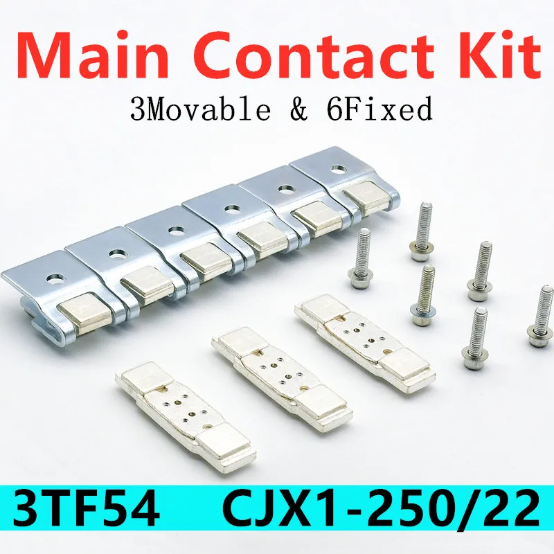 Peça de Reposição Fixo e Movendo Kit de Contato Principal para 3tf54 Contator Contato Ponte – 22 Acessórios Substituição 3ty7540-0x Cjx1-250