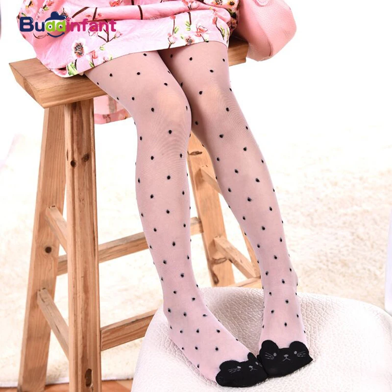 

Cute Cat Girl Tights Children's Sheer 15D Stockings For Girls Kids Baby Pantyhose Cartoon Characters Thin Tight 2021 Summer 1-9Y