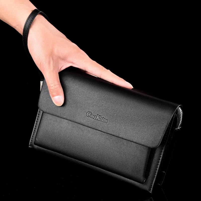 Новая стильная мужская сумка-клатч с кодовым замком большой вместимости |