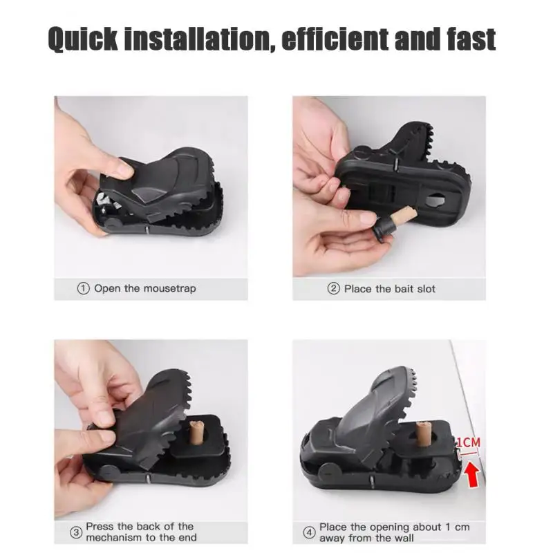 

Reusable Plastic Mousetraps Catcher Killer Pest Control Lethal Trap Door Style Multi Catch Snap Traps Rodent Catcher For Home
