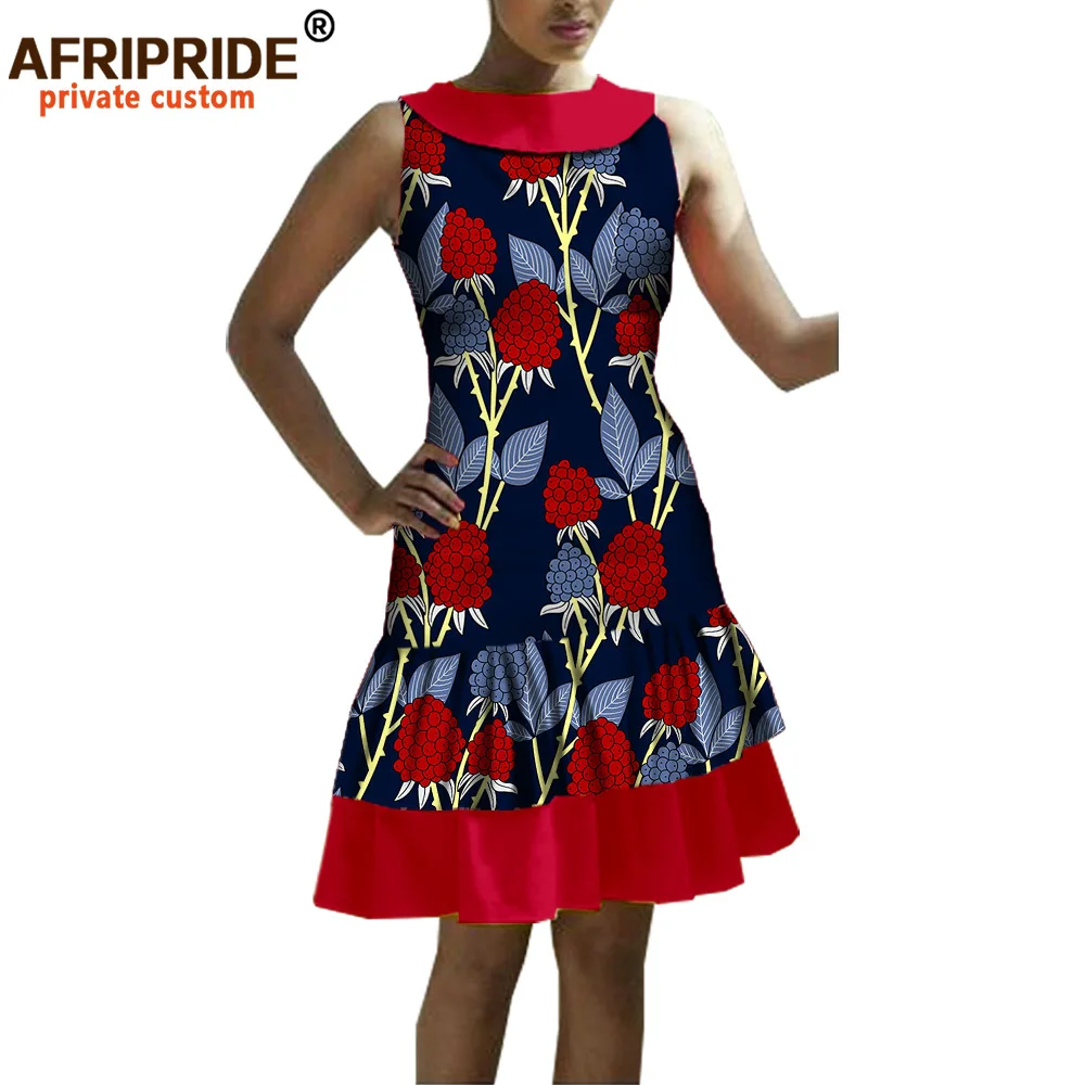 Африканское летнее женское Повседневное платье AFRIPRIDE private custom без рукавов до