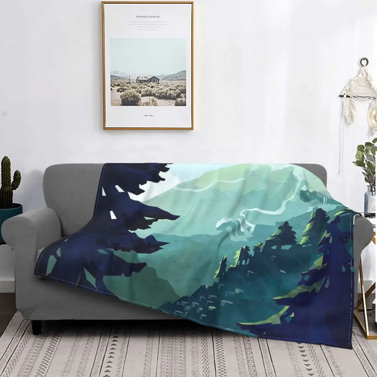 

Canadian Mountain Blanket Bedspread Bed Plaid Sofa Sofa Cover Hooded Blanket Blanket On The Bed