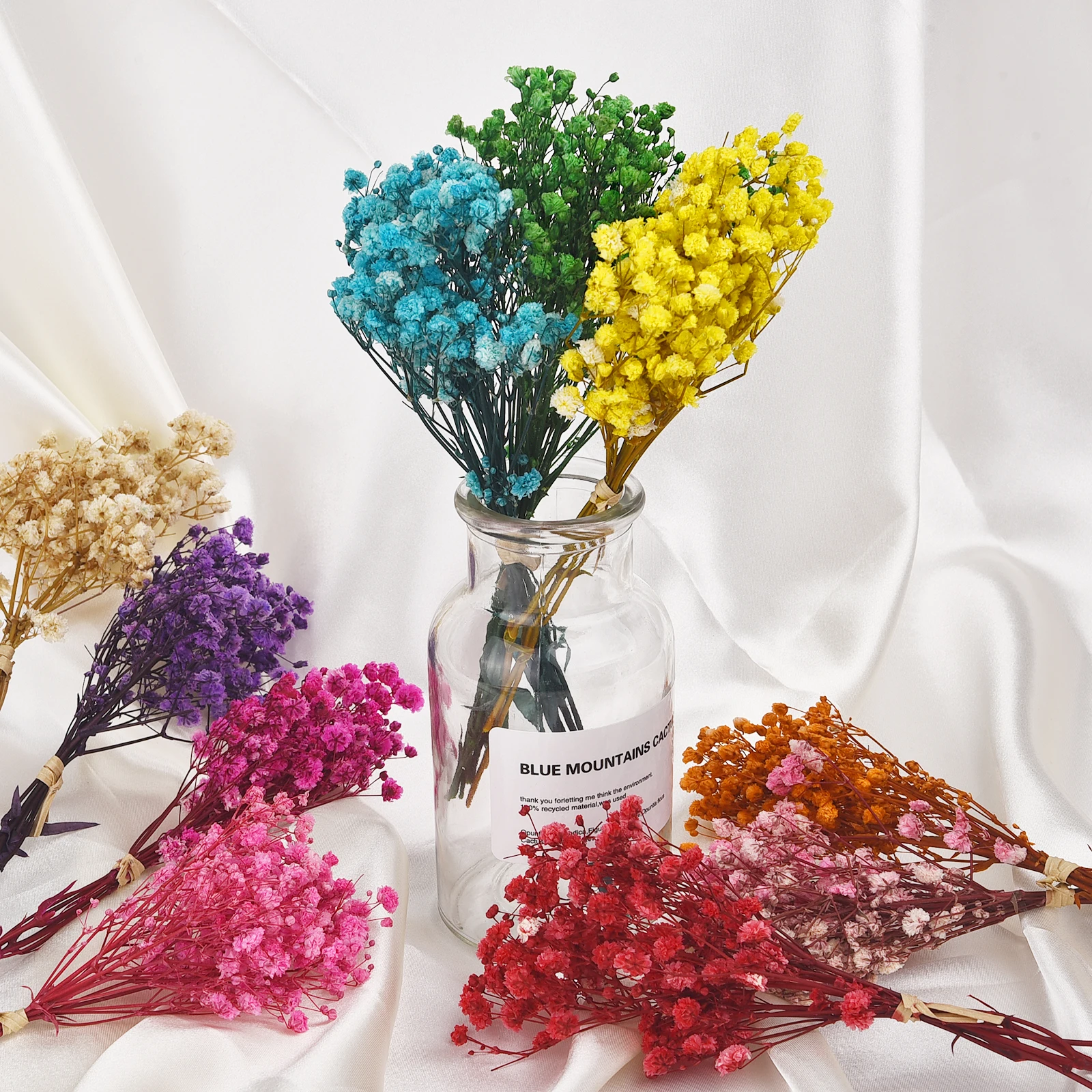 Gypsophila A Bunch Of Mini Artificial Dried Flowers Dyeing Natural Furniture Decoration Mariage Bouquet Dry Flower | Дом и сад