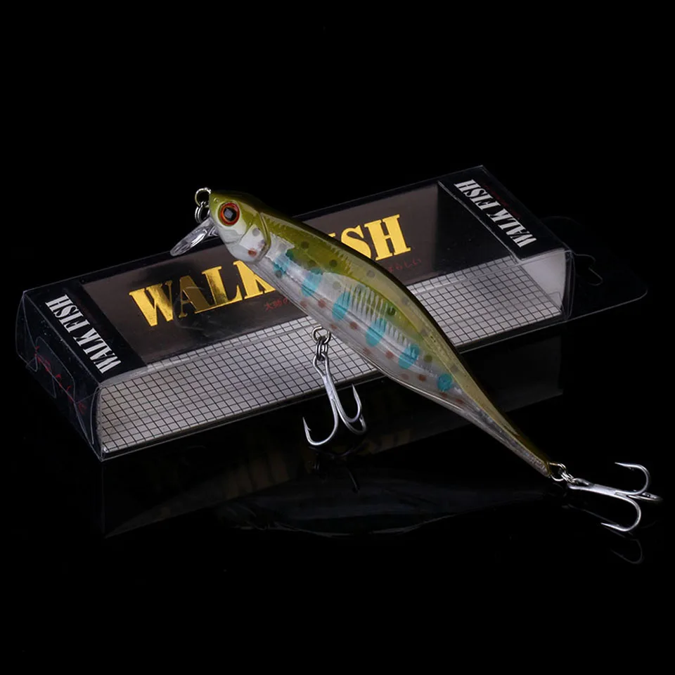 A 1 WALK FISH новая приманка для рыбной ловли гольян жесткая искусственная приманка 3D глаза 10 см 11,3 г воблеры пластиковые приманки для рыбы Pesca - Цвет: A 1
