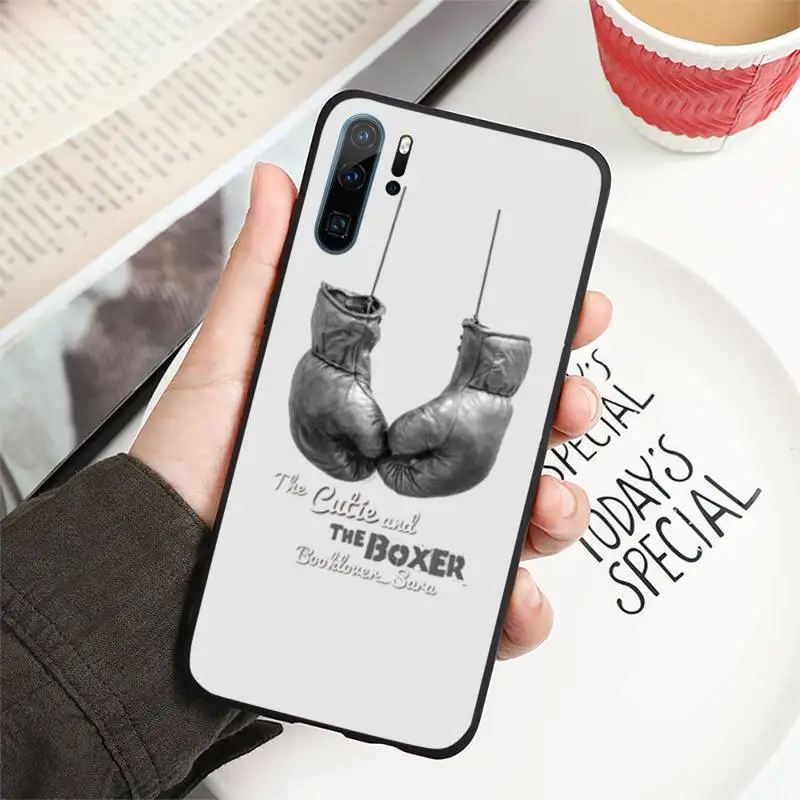 

Boxing Gloves Phone Case For Huawei P40 P20 P30 lite Pro P Smart 2019 Mate 40 20 10 Lite Pro Nova 5t