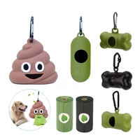 waste bag dispenser for dog waste carrier green black pet supply accessory dog cat small tools poop bag holder