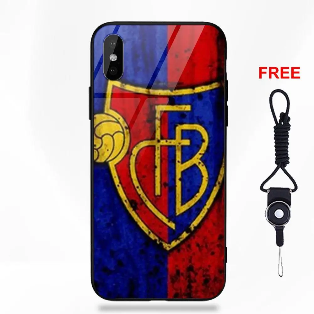 Popular Fc Basel Football Logo For Apple iPhone X XS Max XR 5 5C 5S SE 6 6S 7 8 Plus | Мобильные телефоны и аксессуары