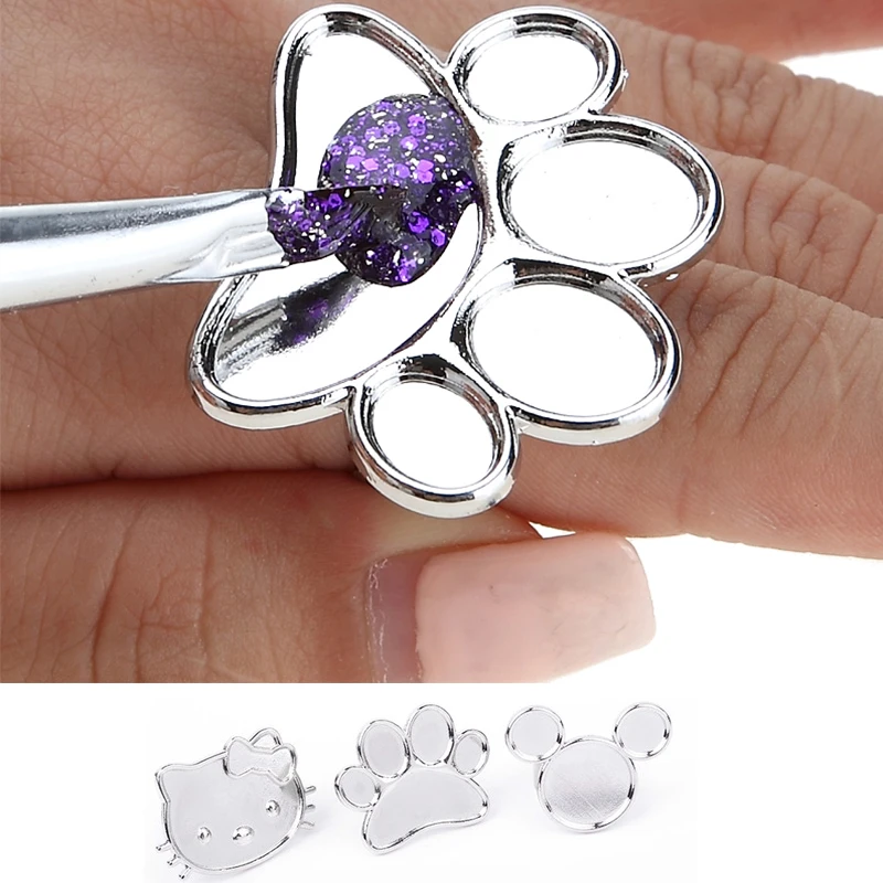 Мини-палитра для смешивания дизайна ногтей свободной руки Женская Палитра