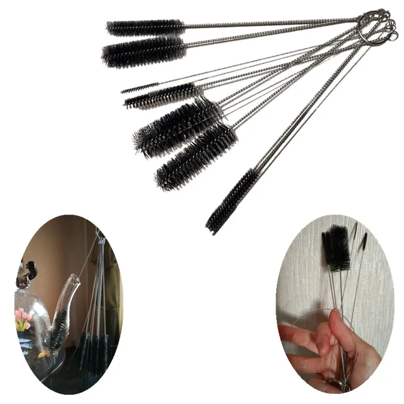 10 шт. нейлоновые щетки для труб набор соломы питьевой соломинки Чистые очки щетка