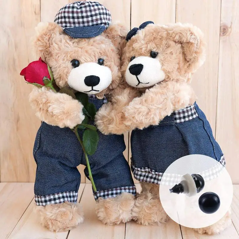 142 штук черные пластиковые защитные глаза с шайбами и коробкой для хранения