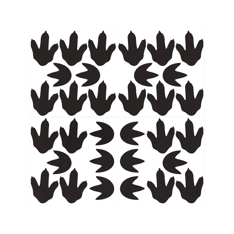 Новые наклейки на стену с изображением ног динозавра Мультяшные для детской