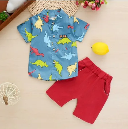 Хлопковая футболка с коротким рукавом и V-образным вырезом + штаны |