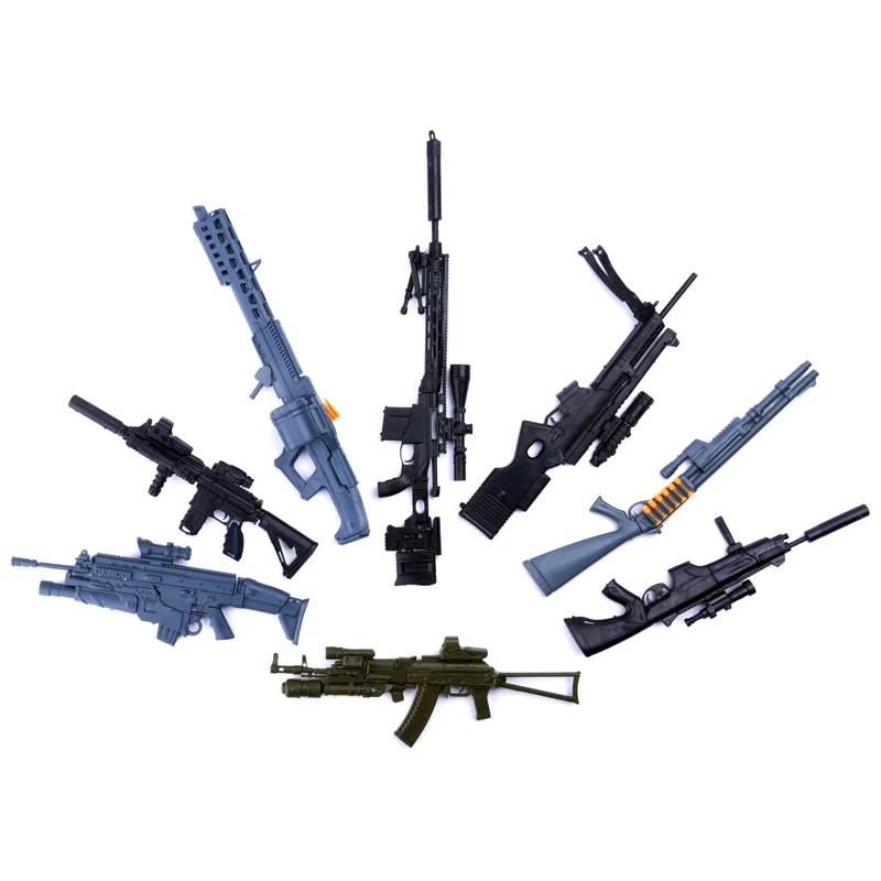 Масштаб 1:6 1/6 12-дюймовые фигурки оружия AK47 M4A1 M134 Gatling Minigun подарок для детей модель