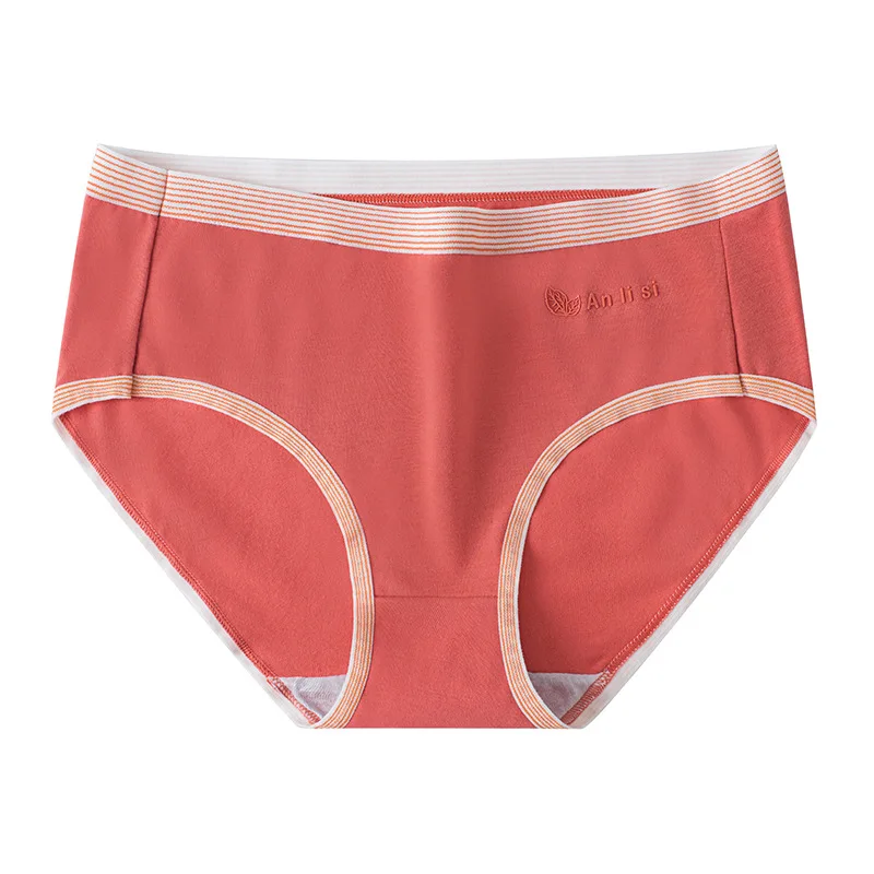 

Трусы женские из мягкого хлопка, дышащие трусы с заниженной талией, нижнее белье с принтом, антибактериальное нижнее белье, L ~ 2XL