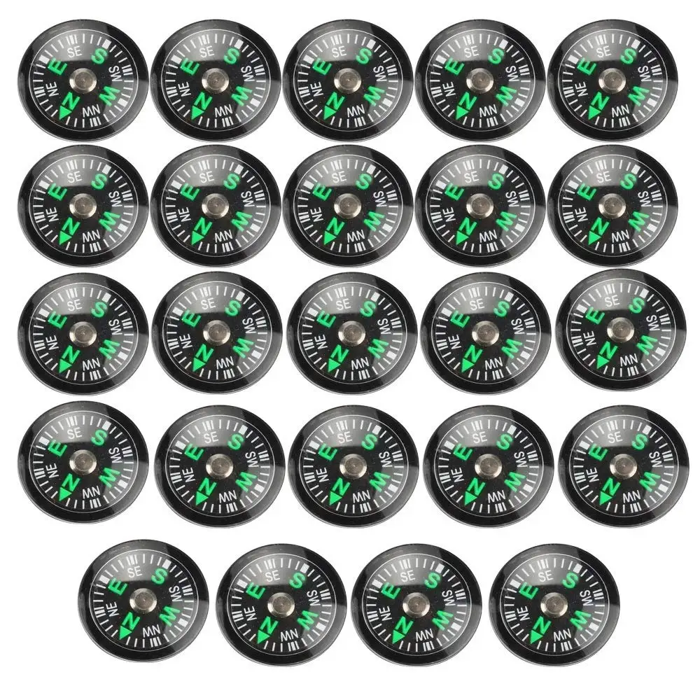 

5/10PCS Hard Shell Filled Mini Compass For Paracord Bracelet Watch Band for Outdoor Camping Hiking Survival Compass