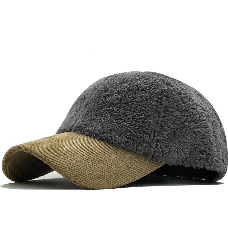 2020 простая женская зимняя бейсбольная кепка шерстяная утолщенная теплая Кепка