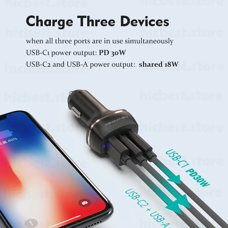 48w pps pd car charger for samsung s20 note 20 ultra note10 qc 4 0 usb type c fast car phone charger for iphone 12 se 11 macbook free global shipping