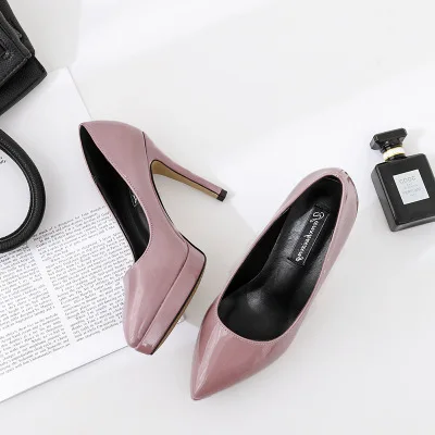 Туфли-лодочки женские на платформе 10 см высокий каблук гладиаторы пикантная