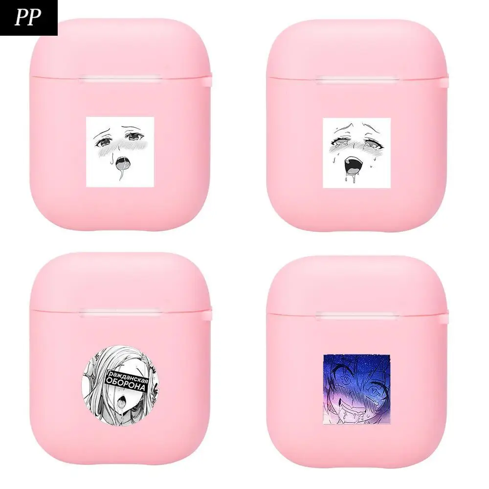 

Expression Silicone Bluetooth Wireless Earphone Case for AirPods Protective Cover Skin Accessories Pods Charging Box Bag