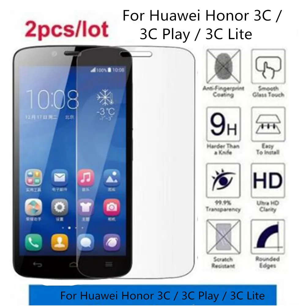 Закаленное стекло для экрана Huawei Honor 3C / Play Lite Holly U19 защитная пленка усиленная |