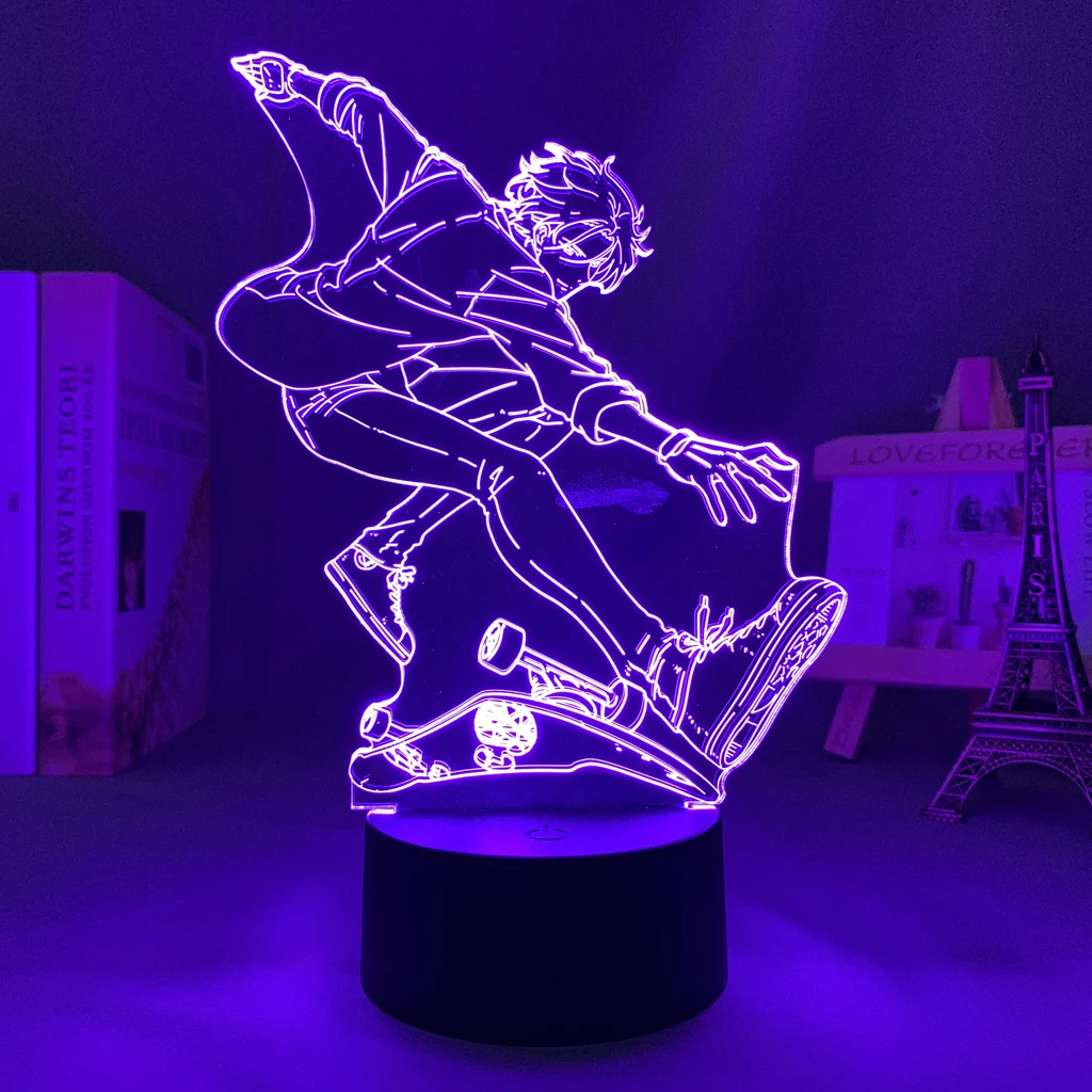 

Светодиодный ночсветильник 3d в стиле аниме SK8 The Infinity Langa, декоративсветильник лампа для спальни, Подарочная Настольная лампа для манги SK8 The ...